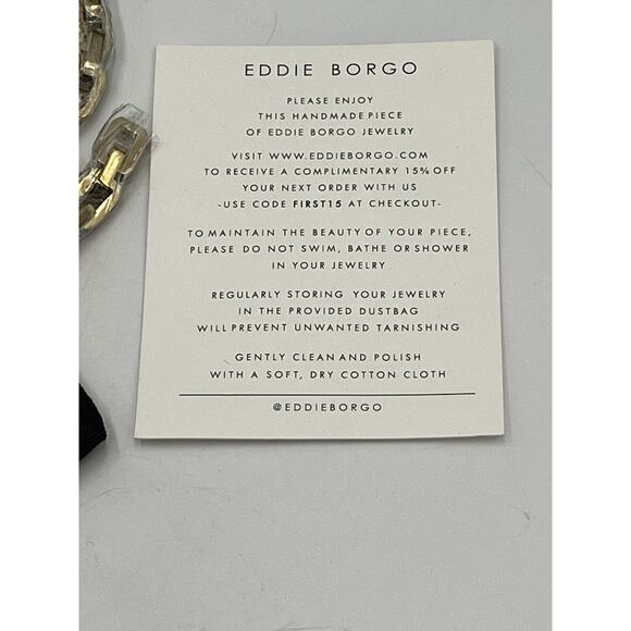 Eddie Borgo 12K Gold Plated Supra Link Polished Collar Chain Necklace New - Picture 6 of 9